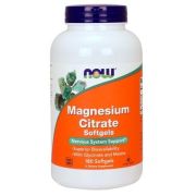 Now Magnesium Citrate, 180 гел.капс.