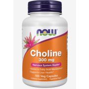 Now Choline 300 мг, 100 капс.