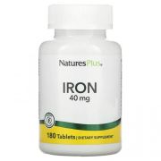 Natures Plus Iron 40 мг, 180 таб.