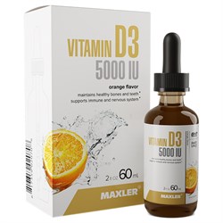 Maxler Vitamin D3 5000 IU., 60 мл. - фото 8361