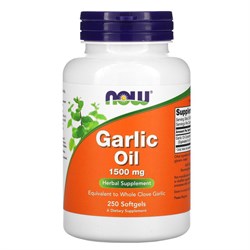 Now Garlic Oil 1500 мг., 250 гел.капс. - фото 8822