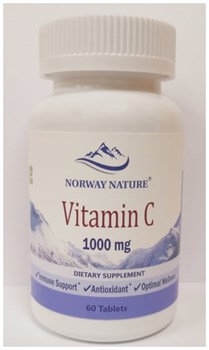 Norway Nature Vitamin C 1000 мг., with bioflavonoids, 60 таб. - фото 9020