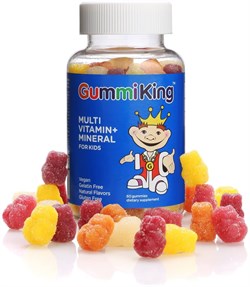 GummiKing MultiVitamin + Mineral for kids, 60 жев. таб. - фото 9037