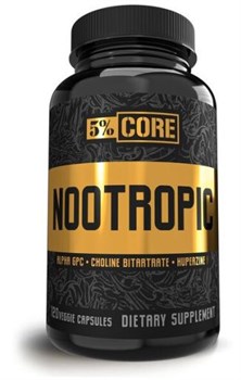 5% Nutrition core Nootropic, 120 капс. - фото 9078