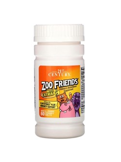 21st Century Zoo Friends with Extra C, 60 жев.таб. - фото 9615