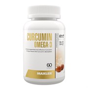 Maxler Curcumin Omega 3 extract MERIVA, 60 капс.