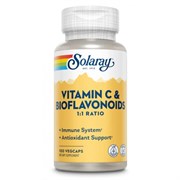 Solaray Vitamin C & Bioflavonoids, 100 капс.