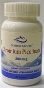 Norway Nature Chromium Picolinate 200 мкг., 100 таб.
