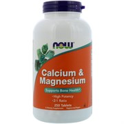 Now Magnesium & Calcium, 250 таб.