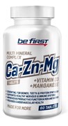 Be First Ca+Mg+Zn+Mn+D3 60 таб.