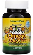 Natures Plus Omega 3-6-9 Animal Parad, 90 гел.капс.
